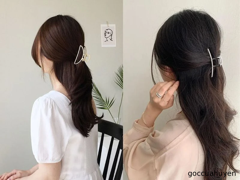 Tóc buộc nửa đầu