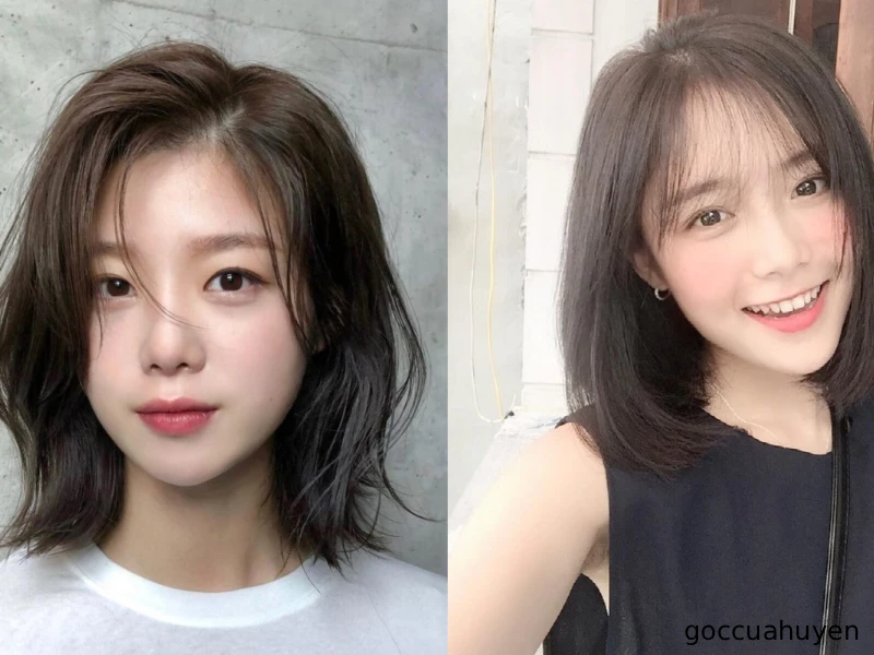 Tóc uốn ngang vai