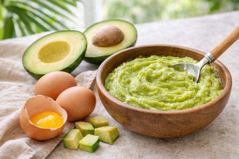 ủ tóc bằng trứng gà với bơ